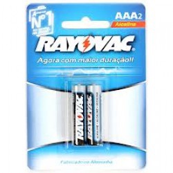 Pilha Rayovac Alcalina Aaa2 C/2 (azul)