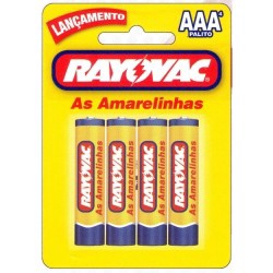 Pilha Rayovac Aaa4 C/4 (amarela)