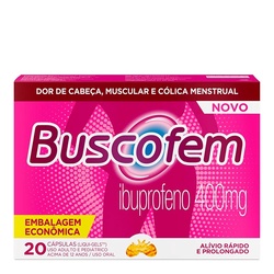 Buscofem 400mg 20caps Venceu
