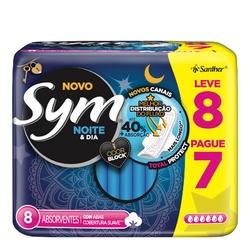 Abs Sym Noite E Dia Suave C/abas 8un