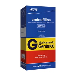Aminofilina 200mg 20cpr - Teuto (venceu)