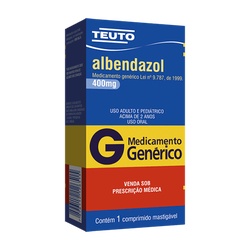 Albendazol 400mg 1 Cpr - Teuto