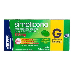 Simeticona 125mg 10caps - Teuto