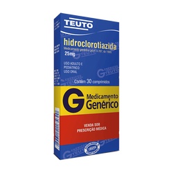 Hidroclorotiazida 25mg 30cpr - Teuto