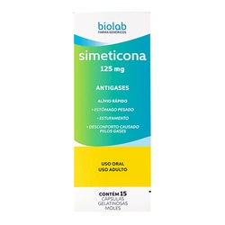 Simeticona 125mg 15caps - Biolab