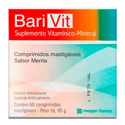 Barivit Supl Vitam-miner 60cp Mast Menta