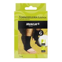 Tornozeleira Elastica Mercur Preta Tam G