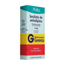 Anlodipino 5mg 30cpr - Medley