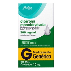 Dipirona Gts 10ml - Medley  Venceu 04-25