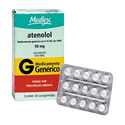 Atenolol 50mg 30cpr - Medley