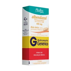 Albendazol 400mg 1 Cpr - Medley