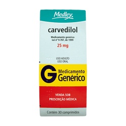 Carvedilol 25mg 30cpr - Medley