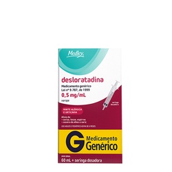 Desloratadina 0,5mg Xpe 60ml - Venceu
