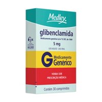 Glibenclamida 5mg 30cp - Gen Medley
