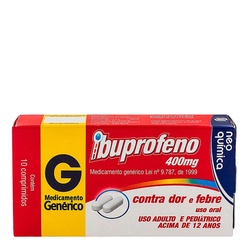 Ibuprofeno 400mg 10cp - Gen Medley