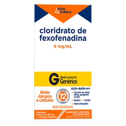 Fexofenadina 6mg/ml Fr 150ml - Nova Quim