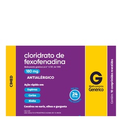 Fexofenadina 180mg 10cpr - Cimed