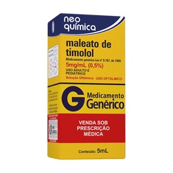 Timolol 0,5% Col 5ml - Neo Quimica