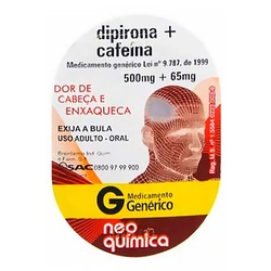 Dipirona + Cafeina 4cpr - Neo Quimica