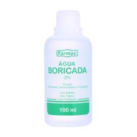 Agua Boricada 100ml Farmax