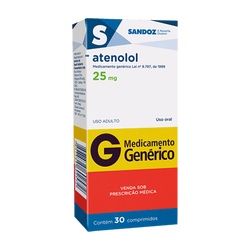 Atenolol 25mg 30cpr - Sandoz
