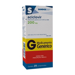Aciclovir 200mg 25cpr - Sandoz