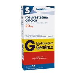 Rosuvastatina 20mg 30cpr - Sandoz