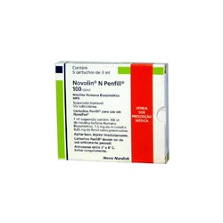 Insulina Novolin N Penfill 5 Ampolas 3ml