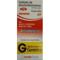 Dexclorfeniramina 2mg 20cp