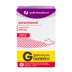 Paracetamol 500mg 20cp - Gen Prati Dona