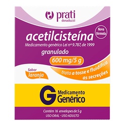Acetilcisteina 600mg 16 Env - Prati