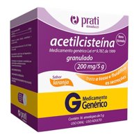 Acetilcisteina 200mg 16 Env - Prati