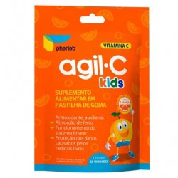 Agil C Kids Vit-c Laranja 25 Gomas