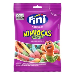 Bala Fini Minhocas 90g