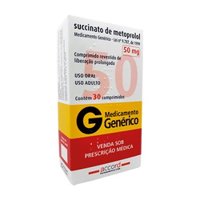 Metoprolol 50mg 30cpr - Neo Quimica