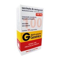 Metoprolol 100mg 30cpr - Neo Quimica