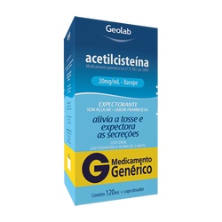 Acetilcisteina Inf 20mg 120ml - Geolab