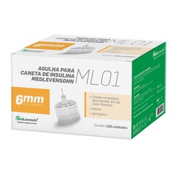 Agulha Caneta 6mm 0,25x6mm Un